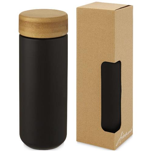 Lumi 300 ml Keramikbecher mit Bambusdeckel