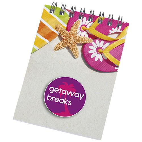 Desk-Mate� A7 Notizbuch mit Spiralbindung