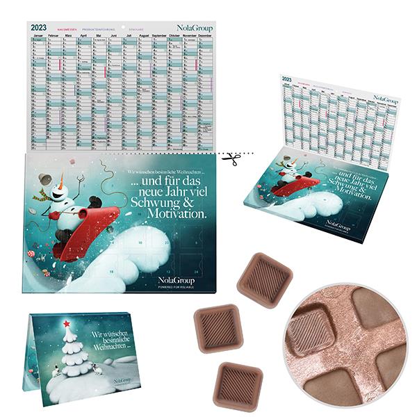 reinpapier� A5-Cover Adventskalender
