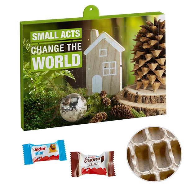 Premium Marken-Adventskalender PAPIER mit kinder Minis