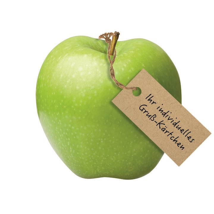 LogoFrucht Apfel gr�n mit Karte