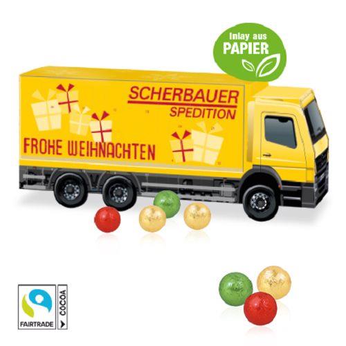 3D Adventskalender �LKW� mit Fairtrade� Schokolade mit