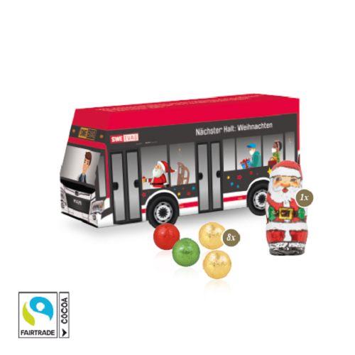 3D Pr�sent �Bus� mit Fairtrade� Schokolade ONLY