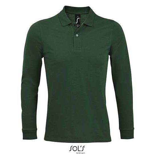 Men�s Long-Sleeve Piqu� Polo Shirt Perfect