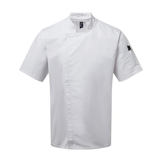 Chef�s Zip-Close Short Sleeve Jacket