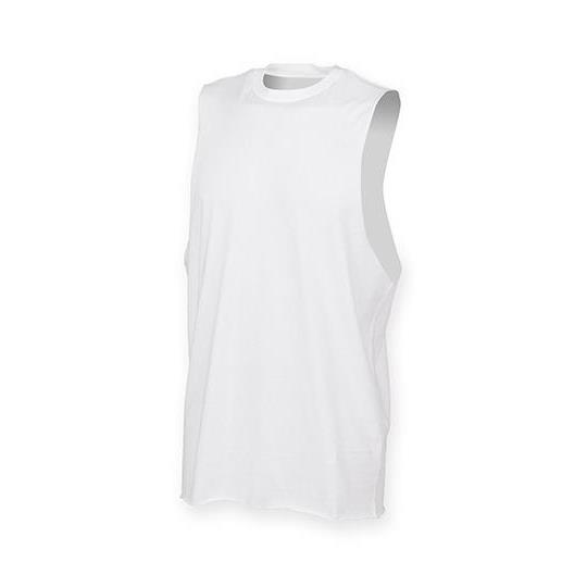 Men�s High Neck Slash Armhole Vest