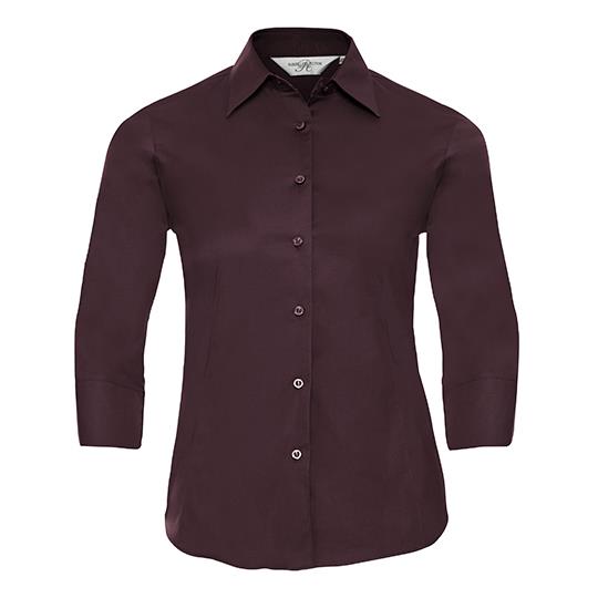 Ladies� Long Sleeve Classic Pure Cotton Poplin Shirt