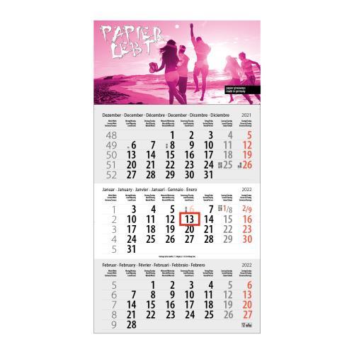 3-Monats DIN A3 Kalender �Trinus Euro�