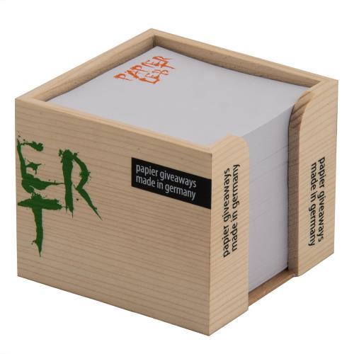 Holzbox �Natura Green� 10 x 10 x 8,5 cm