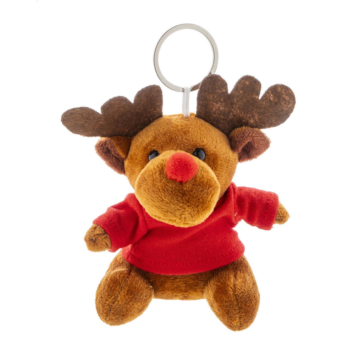 Pl�sch-Weihnachtsrentier-Schl�sselanh�nger